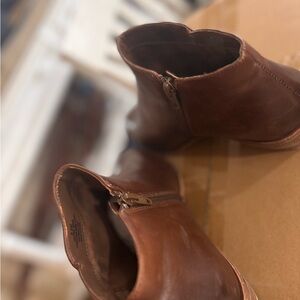 Brown Leather Ankle Boots